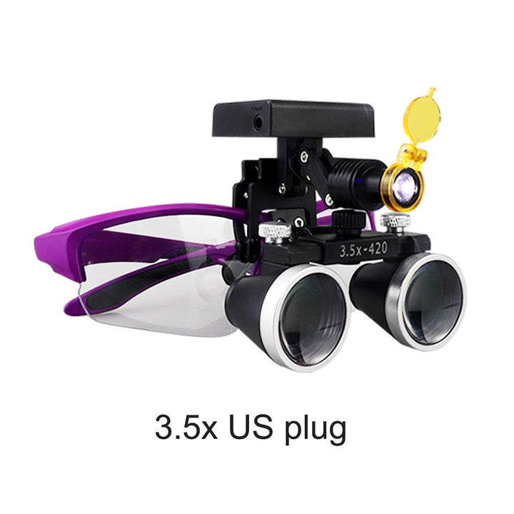 Dental Loupes 2.5/3.5x with detachable wireless headlamp