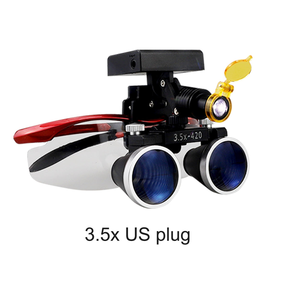 Dental Loupes 2.5/3.5x with detachable wireless headlamp