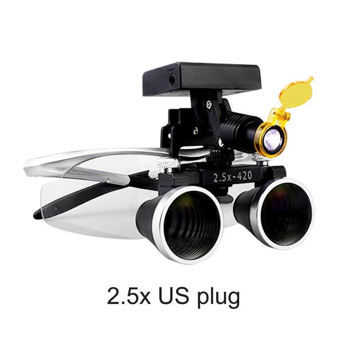Dental Loupes 2.5/3.5x with detachable wireless headlamp